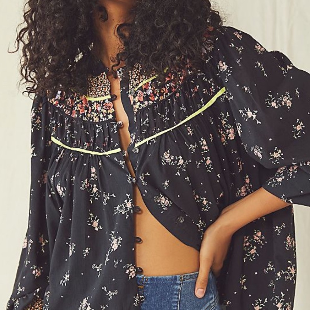 Free People Paloma Printed Blouse 💐